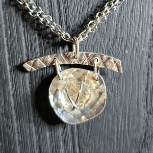 Elegant Silver Hermiker Pendant Only